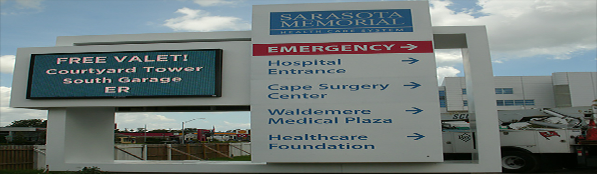In Bradenton, International Sign is ready to help you with your tampa signs needs or requirements. International Sign specializes in the design, manufacture, installation of Hospital Monument with Message & Directory in all of Manatee county, International Sign is ready to serve your letter signage needs. Here to serve you International Sign does business in Bradenton in Manatee county FL. Area codes we service include the  area code and the 
34205 zip code.