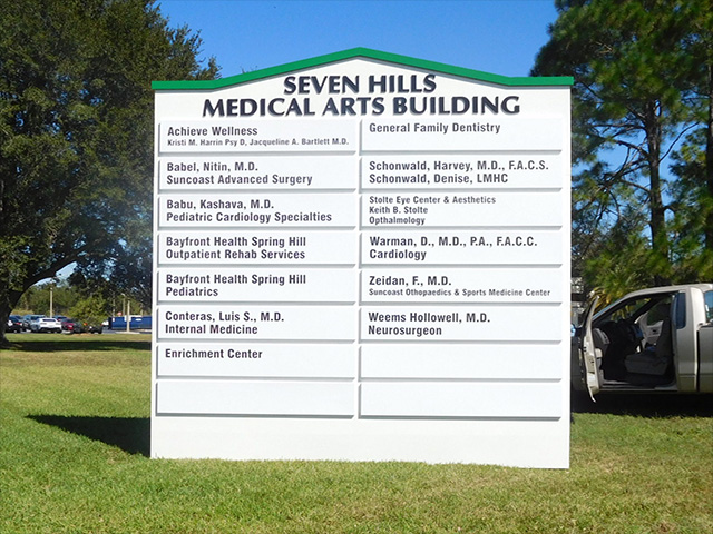In Murdock, International Sign is ready to help you with your letter signage needs or requirements. International Sign specializes in the design, manufacture, installation of Medical Arts Directory Monument Sign in all of Charlotte county, International Sign is ready to serve your sign for building needs. Here to serve you International Sign does business in Murdock in Charlotte county FL. Area codes we service include the  area code and the 
33938 zip code.