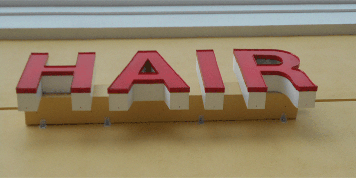 Hair Salon Standard Channel Letters Sign